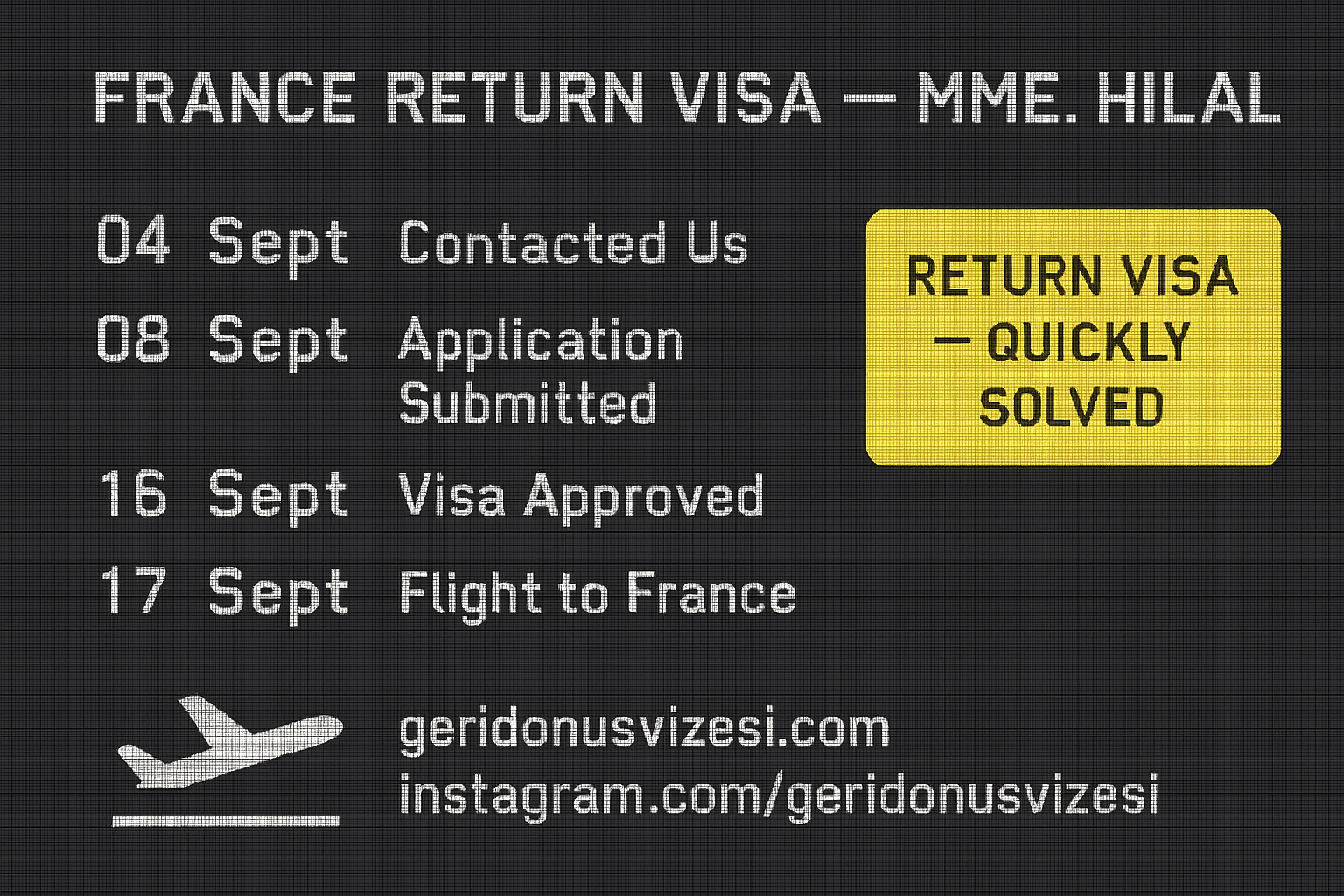 Geri dönüş vizesi - return france. fransa geri donus acil